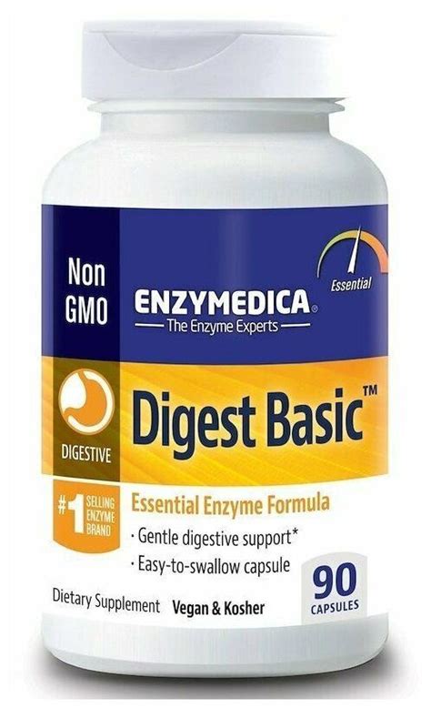 Enzymedica Digest Basic Пищеварительные ферменты 90 капсул купить