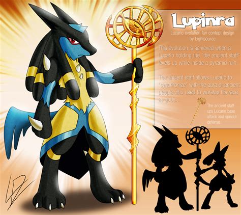 Lupinra- Lucario fan evolution concept by xXLightsourceXx on DeviantArt