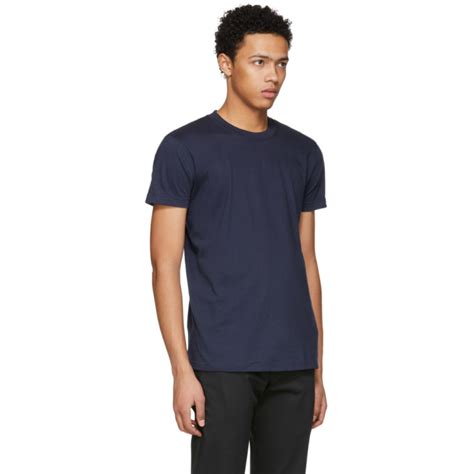 Naked And Famous Denim Navy Ring Spun T Shirt Naked And Famous Denim