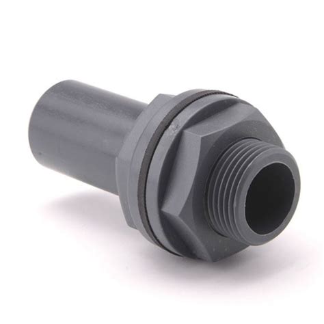 Tank Connector Plain BSPM PVC Colglo