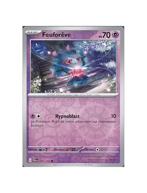 FR Pokémon Carte EV02 087 193 Feuforeve REVERSE