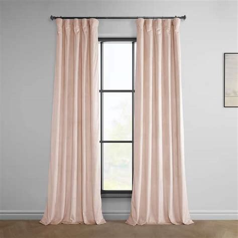 Exclusive Fabrics Furnishings Light Pink Heritage Plush Velvet Rod