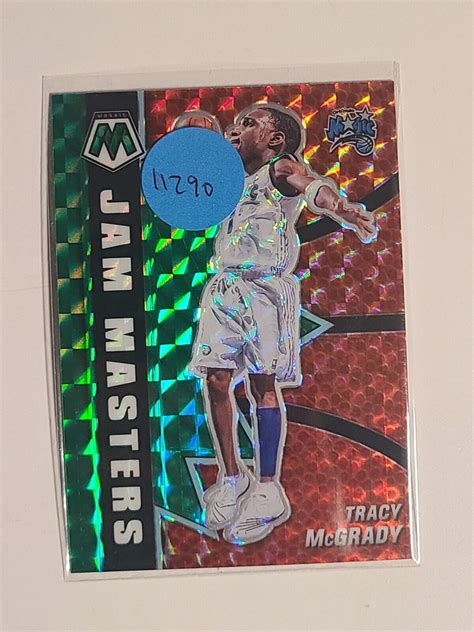 2020 21 Mosaic Tracy McGrady Jam Masters Green Prizm 18 Orlando Magic