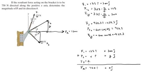 Determine The Magnitude Of F And Its Direction U YouTube