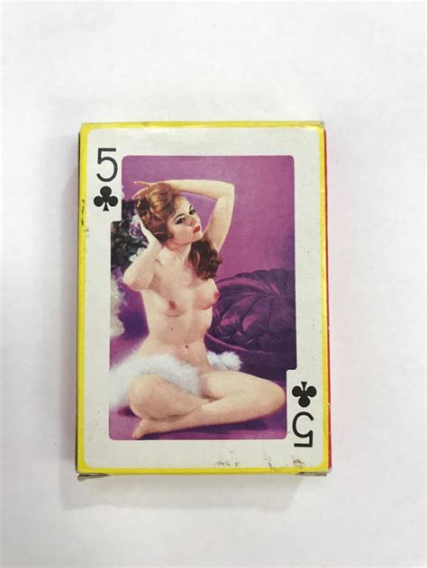 Sold Price Vintage Nude Playing Cards Royal Flushes S S