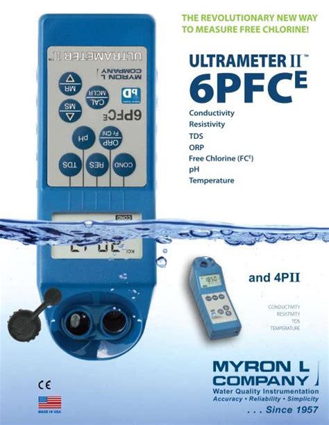 Myron L Ultrameter Ii Conductivity Resistivity Tds Orp Off