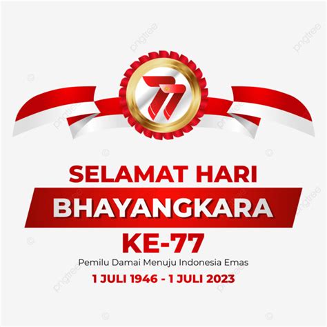 Greeting Card For The 77th Bhayangkara Day In 2023 Vector Bhayangkara Anniversary 2023