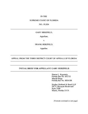 Fillable Online Archive Law Fsu Initial Brief For Appellant Gary