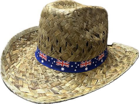 Australian Day Straw Hat Australia Aussie Flag Straw Hat Cowboy Style