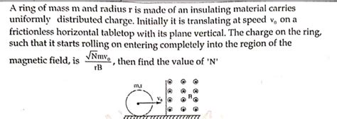 A Ring Of Radius R Lies In The Vertical Plane A Bead Of Mass M Can