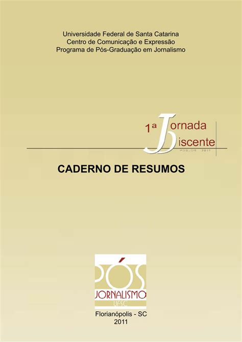 PDF CADERNO DE RESUMOS Ppgjor Posgrad Ufsc Brppgjor Posgrad Ufsc Br