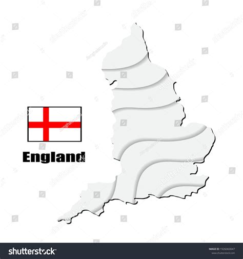 england map  white background vector stock vector royalty