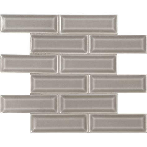 Dove Gray 2x6 Bevel Subway Ceramic Tile Backsplash Tile Usa