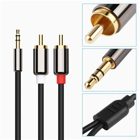 Kabel Mini Jack X Rca Chinch M Stereo Gold Hq