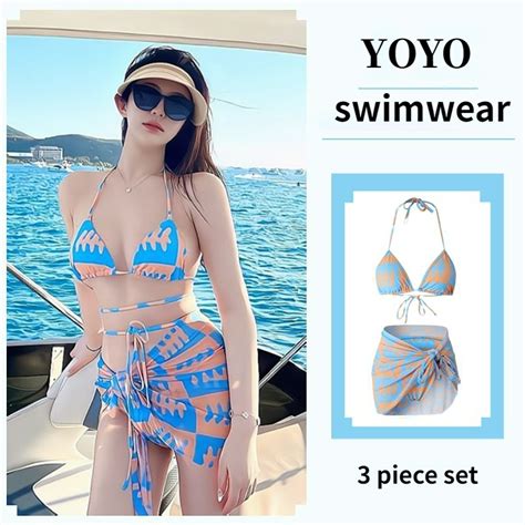 Swimsuit For Women Swimming Attire For Women Swimwear Bikini Stylish Striped Bikini Swimming