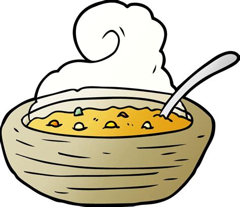 Cartoon Hot Bowl Of Broth Vector Art At Vecteezy