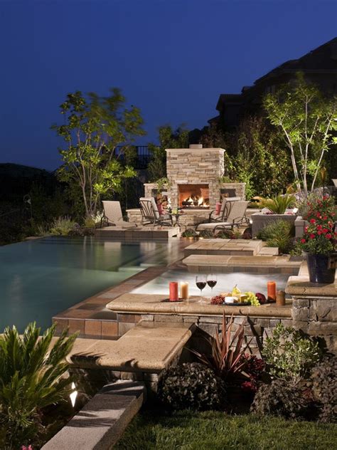 21 Landscape Small Backyard Infinity Pool Design Ideas