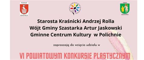 VI Powiatowy Konkurs Plastyczny Gmina Szastarka Portal Gov Pl