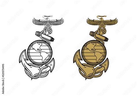 United State Marine Corps Eagle Globe And Anchor Ega Design