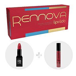 Kit Lips Lido Batom Vermelho Poder E Plumper Vermelho Desejo