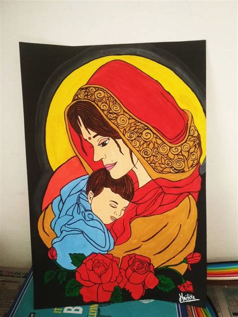 Mother and Baby Painting