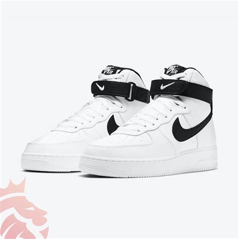 Sneak Peek: Nike Air Force 1 High â White Black Strapâ - YankeeKicks ...