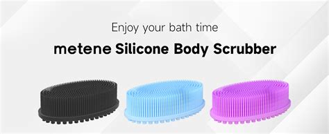 Amazon Metene Silicone Body Scrubber Exfoliating Body Scrubber