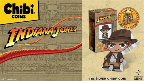 2023 Niue Indiana Jones 1 Oz Silver Colorized Proof Chibi Coin