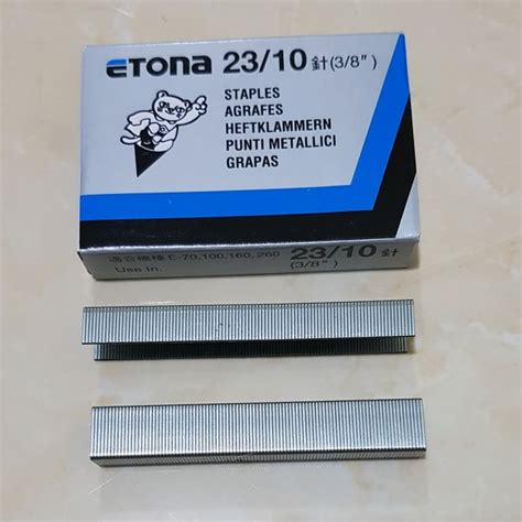 Jual Isi Stapler Isi Staples Isi Stepler 23 10 Etona 3 8inchi Di Lapak