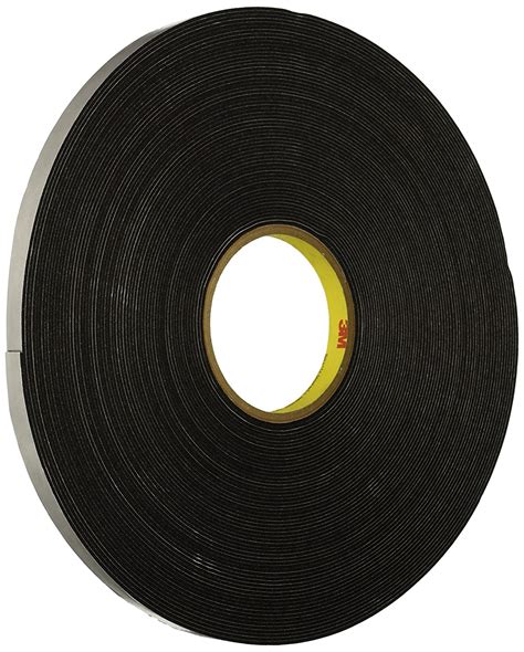 3m 4516 Black Single Sided Foam Tape 6 35mm X 91m