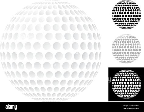 Golf Ball Vector Stock Vector Images Alamy