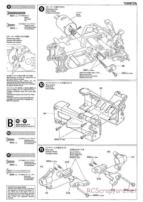 Tamiya M M Chassis Cutdown Manual Rcscrapyard Radio