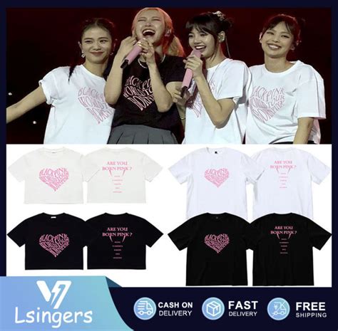 【blackpink】【born Pink】kpop Women Group Blackpink Born Pink World Tour Official T Shirt Blackpink