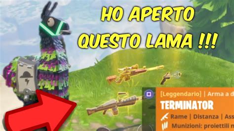 APRO IL LAMA LEGGENDARIO UNICO FORTNITE SALVA IL MONDO ITA YouTube