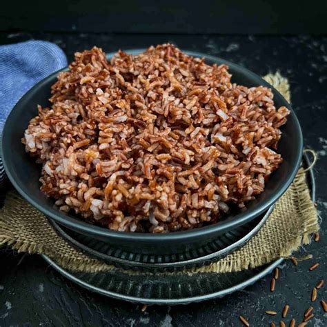 Perfectly Cooked Red Rice In Instant Pot Easy Indian Cookbook