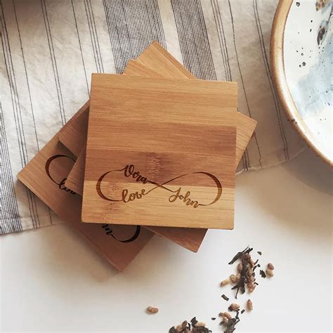 Posavasos De Madera Personalizados Posavasos De Madera Etsy Espa A