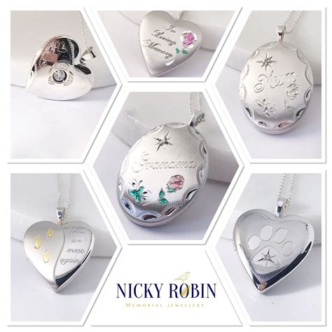 Cremation Memorial Ashes Lockets Handmade By Nicky Robin Memorial