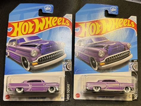 2024 Hot Wheels Rod Squad Custom 53 Chevy Regular Treasure Hunt Lot Of