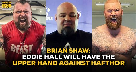 Brian Shaw's Predictions For Eddie Hall Vs Hafthor Bjornsson's Boxing Match