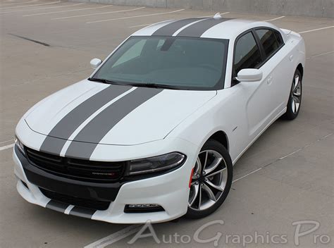 2015 2021 Dodge Charger Racing Stripes N CHARGE RALLY Hood Decals Vinyl