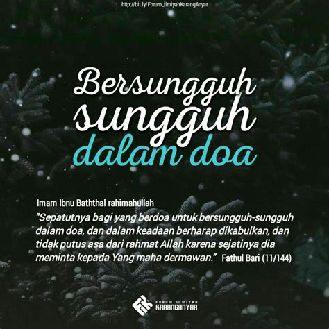 Bersungguh Sungguhlah Dalam Doa