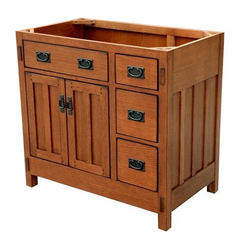 Sagehill Designs American Craftsman Bathroom Vanity Base Rustic