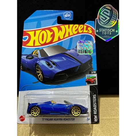 Jual Hotwheels 17 Pagani Huayra Roadster Biru Factory Sealed Fs 2023