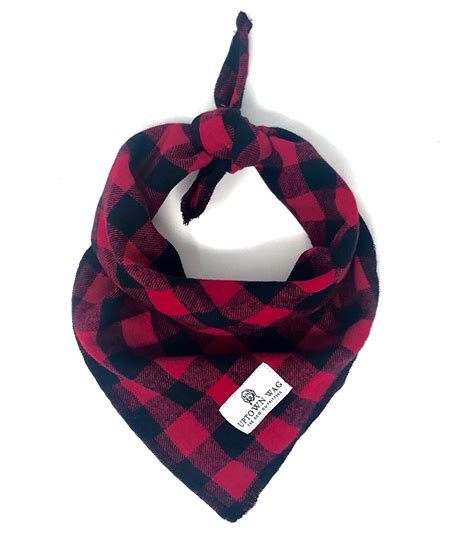 Buffalo Plaid Flannel Dog Bandana Uptown Wag