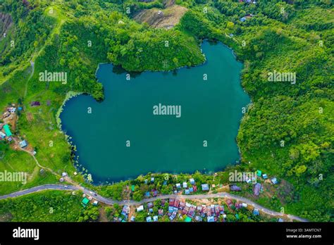 aerial view    cottage  boga lake  ruma chittagong