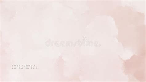 Pink Minimalist Watercolor Motivational Desktop Wallpaper Stock