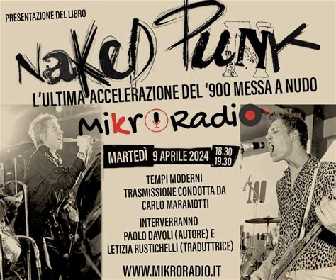 APRIL MIKRORADIO H TEMPI MODERNI BY CARLO MARAMOTTI NAKED PUNK BOOK