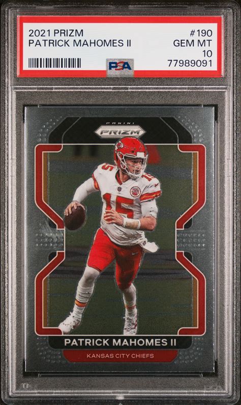 Patrick Mahomes II 2021 Prizm 190 Base Price Guide Sports Card Investor