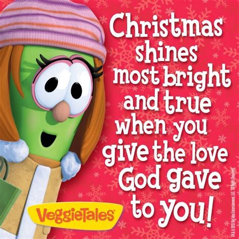 Veggietales; Christmas shines most bright.... | Veggietales, Veggie ...