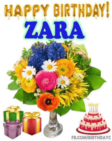 Happy Birthday ZARA gif | Birthday Greeting | birthday.kim